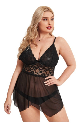 Slip Babydoll Sexy Sin Bragas Tallas Extra