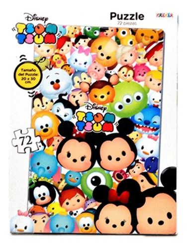 Tsum Tsum Puzzle Rompecabezas 72 Piezas - 20 X 30 - Kreker