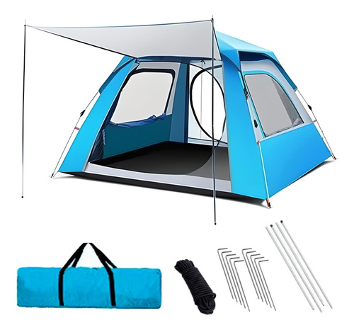 Carpa Automática Con Alero Profesional 4/5 Per 240x240x155