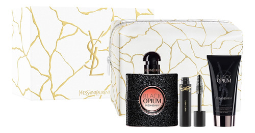 Set Black Opium Edp 50ml + Mini Lash Clash + Bl50ml + Pouch 