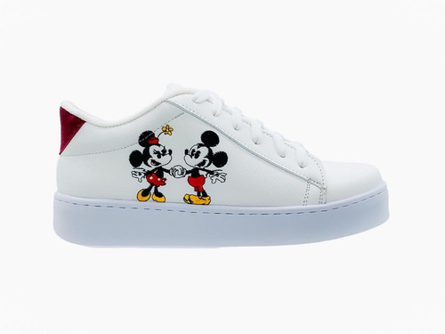 Tenis Para Niña Mujer Juvenil Diseño Mickey & Minnie Mouse