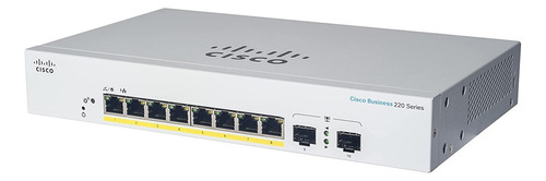 Switch Cisco Cbs220 8 Puertos Giga + Sfp 2x1gb Rack Admin