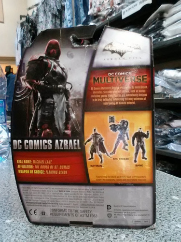 Dc Multiverse Arkham, Azrael Mysterious Watcher, 4 Pulgadas! (Usado)