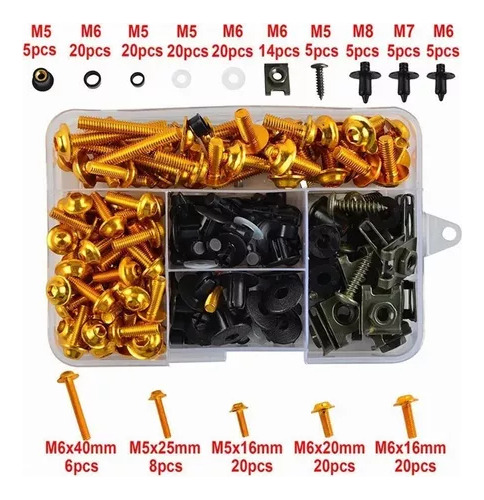 Kit De Tornillos De Carenado De Carcasa De Motocicleta 195 P