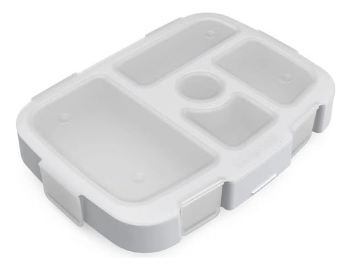 Caja P/ Alimento, Polipropileno, Plateado/purpurina, 570 Ml