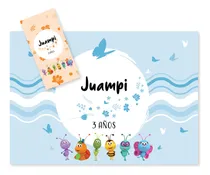 Comprar Kit Imprimible Bichikids Azul Celeste Candy Bar Tukit