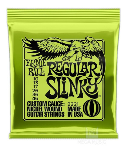 Cuerda de guitarra Ernie Ball 010 046 2221 Super Slinky