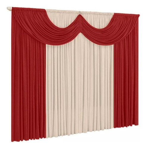Cortina Sala Ou Quarto Riviera 2m X 1,70m Varias Cores