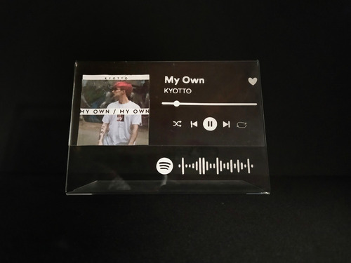 Spotify Glass / Cuadro Spotify Personalizable