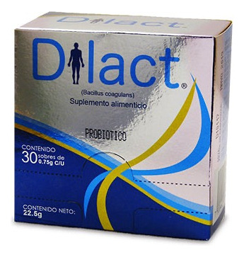Dilact Probioticos C/30 Sobres De 0.75g Sabor Sin Sabor