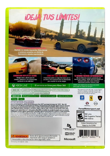 Forza Horizon 2 Xbox 360 Fisico (Usado)