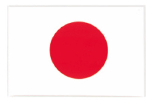 Bandeira Bandeirinha Resinada Auto Adesiva Do Japão 9x4,5 Cm