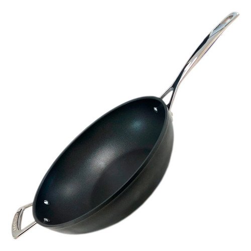 Wok Com Alça Em Alumínio Le Creuset Tsn Pro 26cm Preto