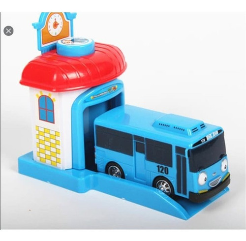 Tayo El Pequeño Autobus Con Garage Lanzador + Friccion Bus