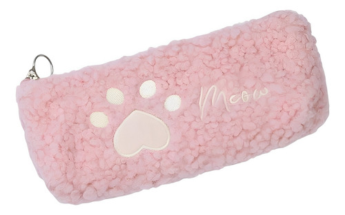 En Stock Abfa Shop Cartuchera Kawaii Huella Gato Meow Rosado