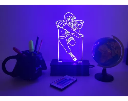 Kakashi Rosto, Luminaria De Led, Naruto, 16 Cores + Controle