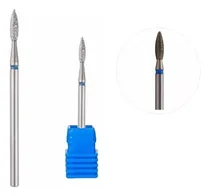 Comprar Fresa Flama Diamantada Azul Manicura Rusa Limas Premium