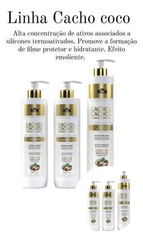 Kit Cachos Kit Shampoo + Condicionador + Ativador De Cachos