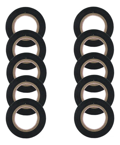 Fitas Isolante Anti-chama 10 Unidades 10 Metros X 19mm Preto