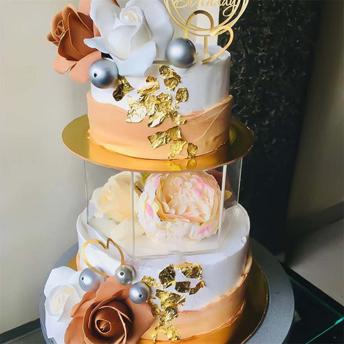 Soporte De Exhibición De Forma De Caja De Pastel, Caja De