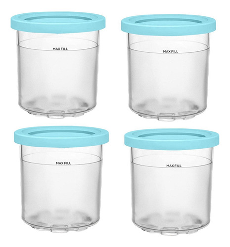 Común (uso) Taza De Helado, Recipientes De Helado Con Tapas