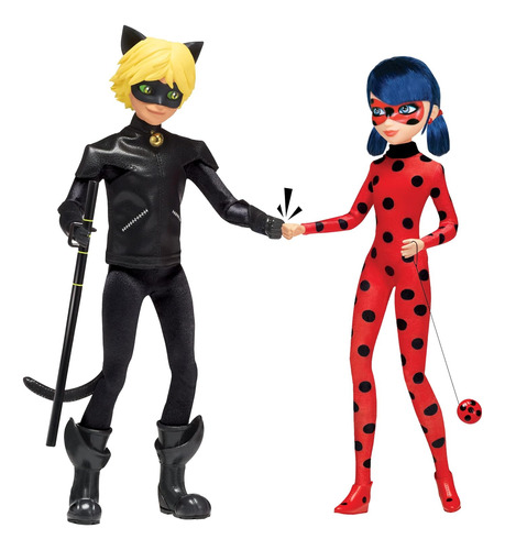 Bandai México Ladybug Miraculous Ladybug Y Cat Noir Paquete