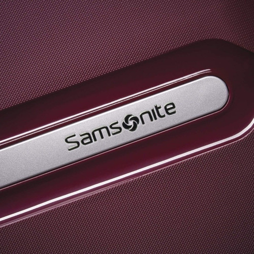 Samsonite Maleta Rígida Con Ruedas Dobles Giratorias Color Rojo