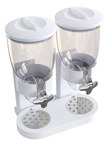 Organizador De Contenedores De Doble Taza Blanca