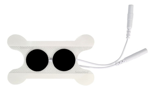 Sensamed - 2 Electrodos Parches Pads Garganta Disfagia TENS EMS Cola De Ratón Color Blanco