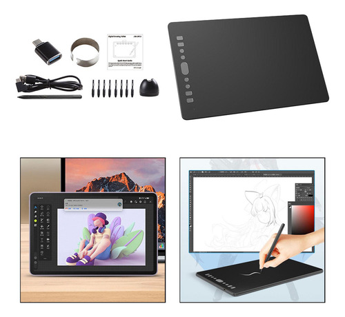 Tableta De Dibujo Gráfico, Tableta De Dibujo 10 Pulgadas