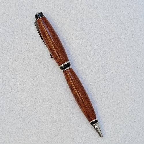 Pluma Boligrafo De Madera Exótica, Hecho A Mano. Lacewood