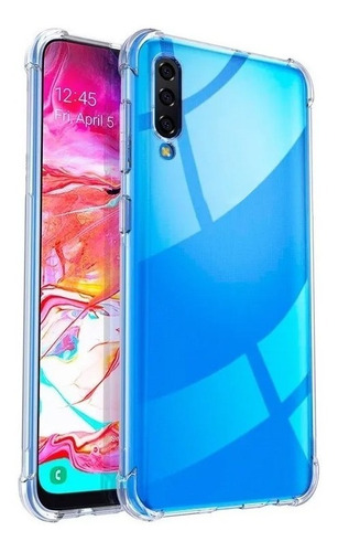 Funda Alto Impacto Clear Edge + Vidrio Glass Galaxy A70