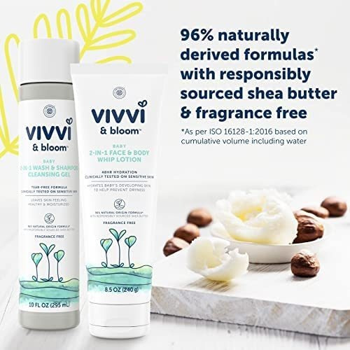 Gel De Limpeza De Sabonete E Xampu Vivvi & Bloom Gentle 2 Em