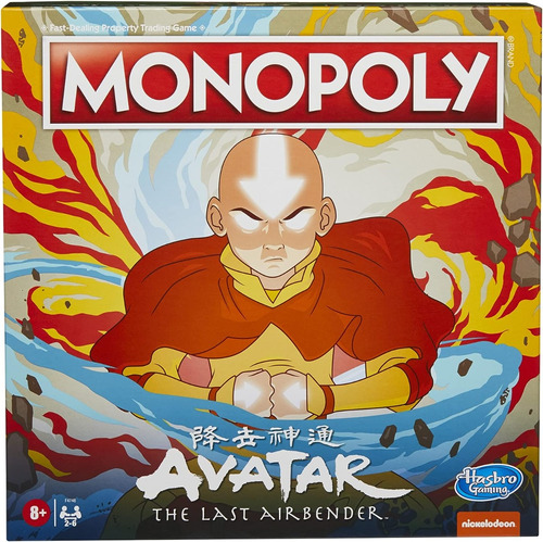 Hasbro Monopoly Juego De Mesa Avatar The Last Airbender 