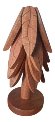 Posavasos De Madera Con Forma De , Juego De 4 Piezas