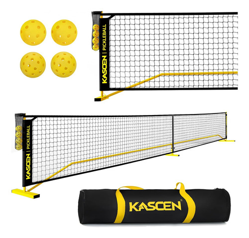 Red De Pickleball Portátil De 22ft Con Pelota Y Mochila