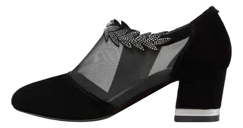 Zapatos De Mujer De Boca De Pescado Tacón Grueso Tacón Alto