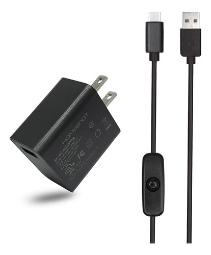 Pack Fuente De Poder 5v3a Con Cable Usb C Para Raspberry Pi