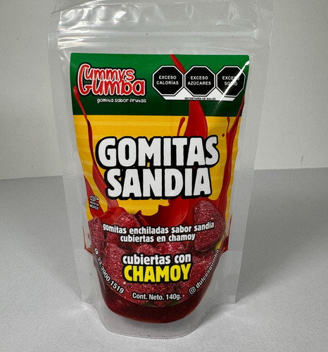 Gummys Gumba Gomitas Sabor Sandia Con Chamoy 140g