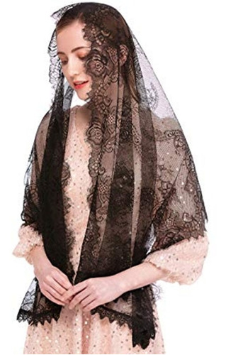 Mantilla De Encaje De Estilo Español Velo De Masa Latina Que