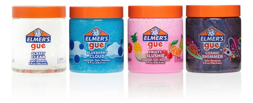 Set 4 Piezas De Slime Elmer's Con Aroma Variados Para