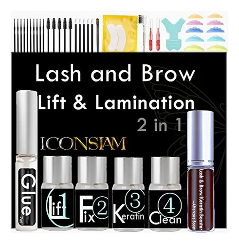 Kit De Elevación De Pestañas Y Cejas, Permanente En Casa O S