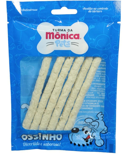 Ossinho Palito Bidu Turma Da Mônica Pets 10mm 6 Unidades Kit