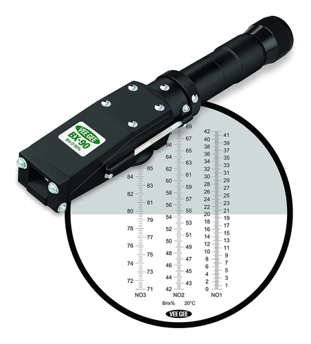 Vee Gee Scientific Bx-90 Handheld Refractometro Escala Brix