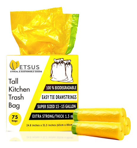 Etsus Bolsas De Basura Biodegradables Para Cubos De 13 A 15