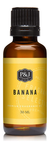 P & J Trading Banana Premium Grado Fragancia Aceite - 1.0fl