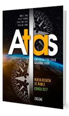 Imagen 2 de 4 de Atlas Universal Y De Chile Regionalizado Actualizado Zig-zag