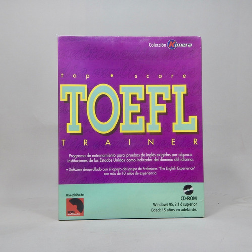 Programa Software Entrenador Toefl Top Score Af7