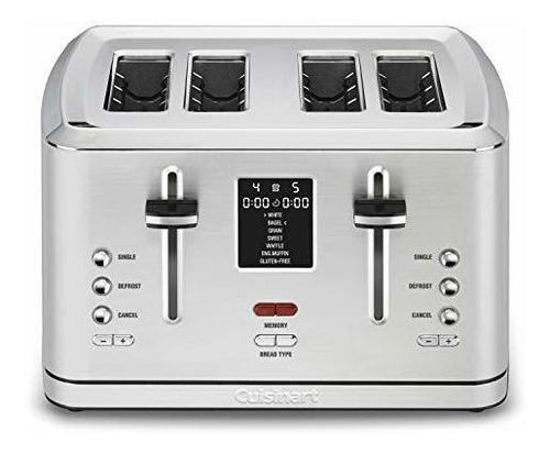 Torradeira digital Cuisinart Cpt-740 de 4 fatias com função