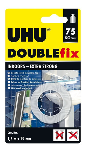 Uhu Cinta Double Fix Indoors Extra Strong 1,5m X 19mm